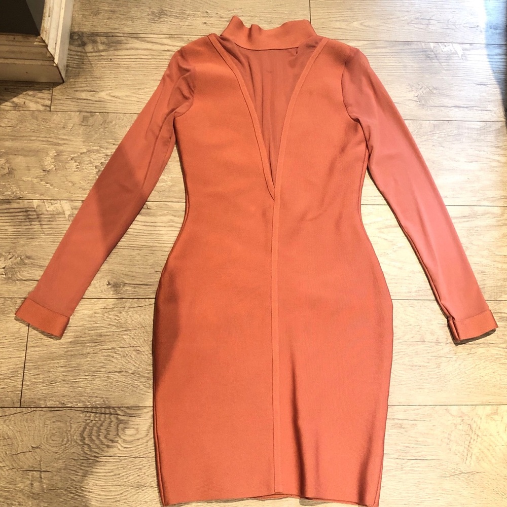 Mauve bandage dress